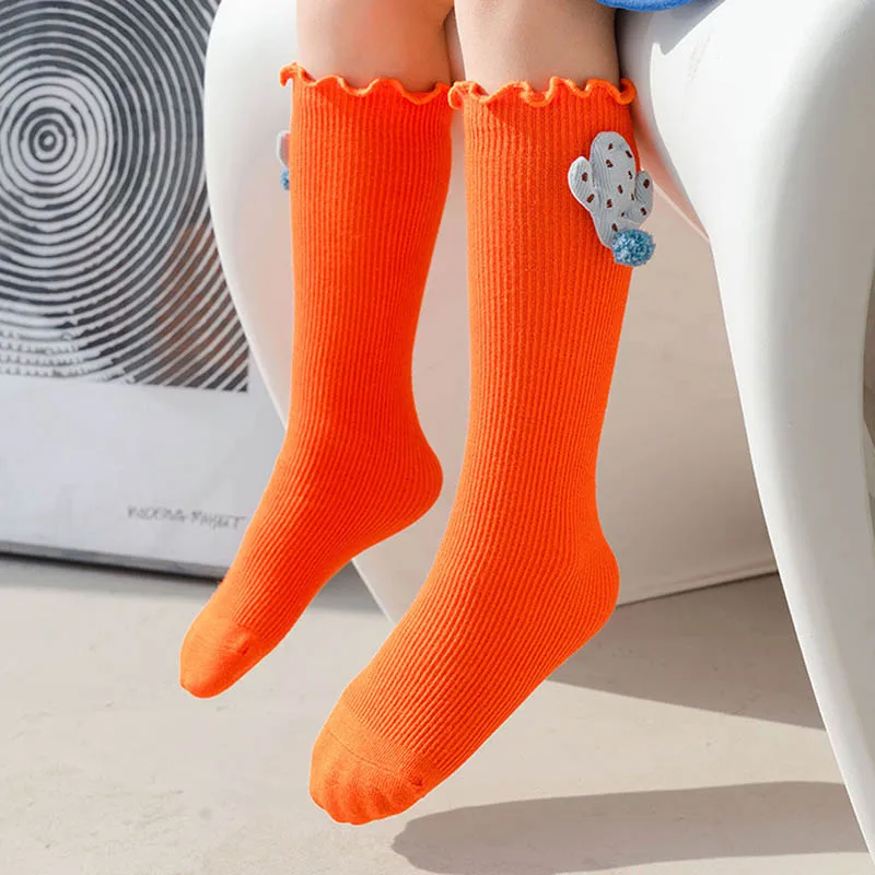 

New Children's Socks Spring and Autumn Cute Baby soft Socks Accessories colorful socks Combed Cotton Floor Socks for Boys Girls