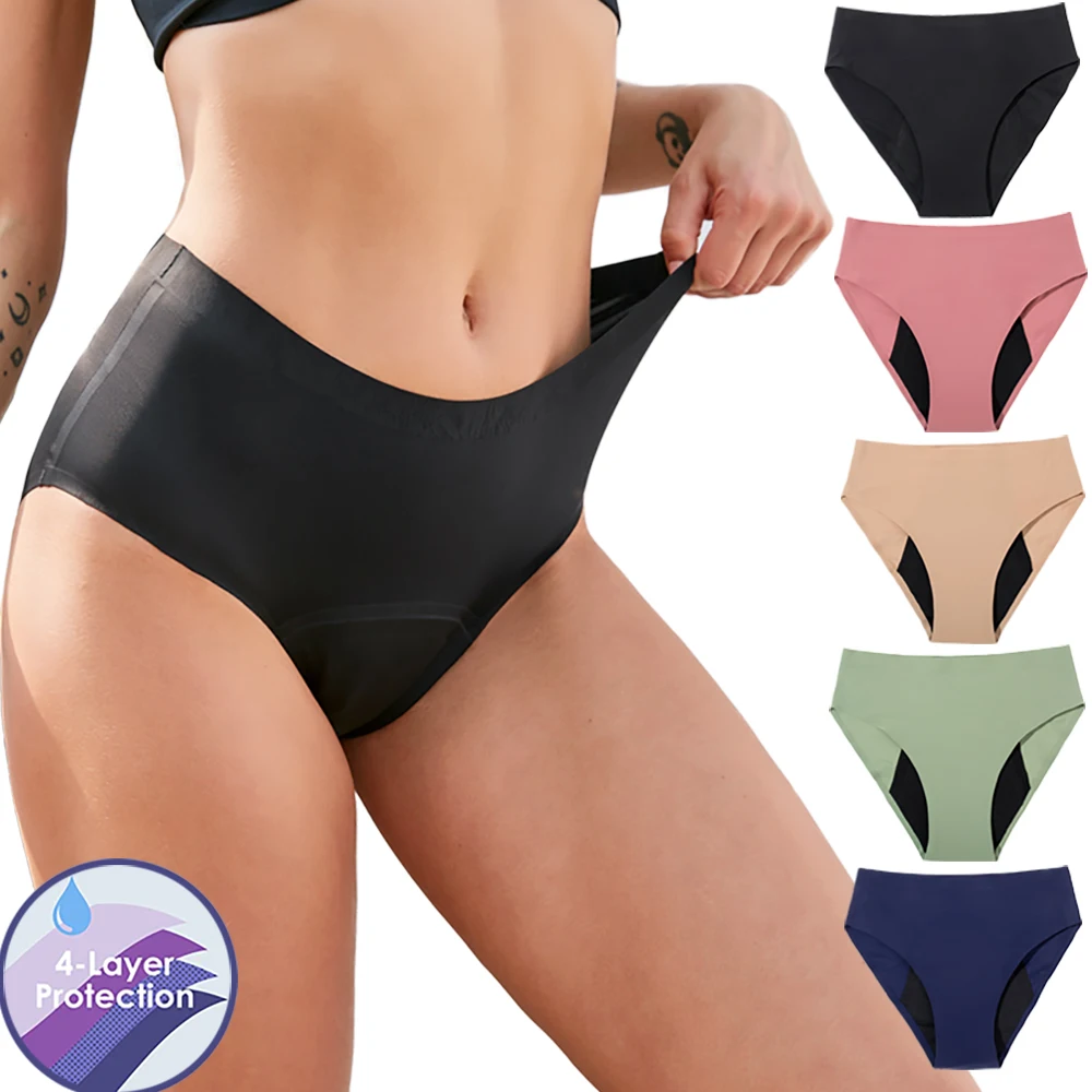 

Seamless 50ml Absorption Period Panties Menstrual Women Underwear Four-Layer Leakproof Culottes Menstruel Women Period Underwear