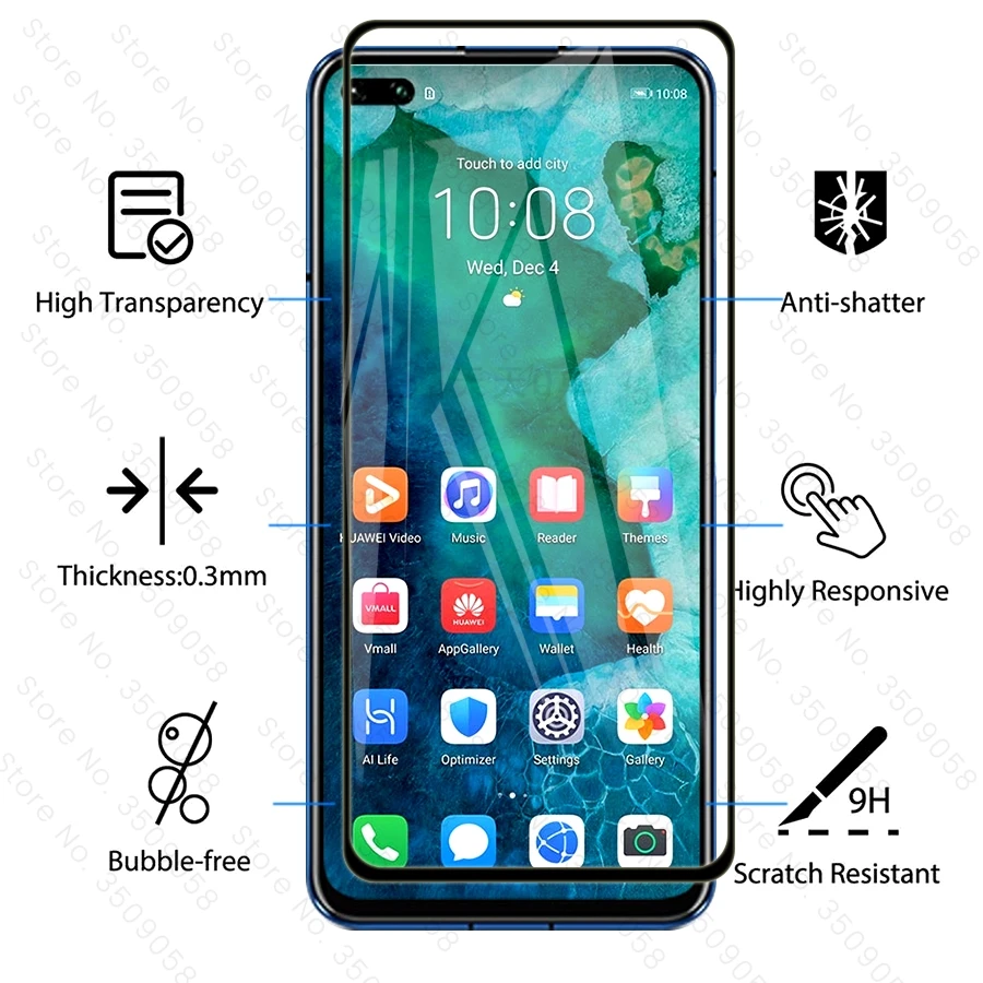 Защитное стекло для объектива камеры honor view 30 pro 2 в 1 huawei вид30 видо30pro v30 v 30pro |