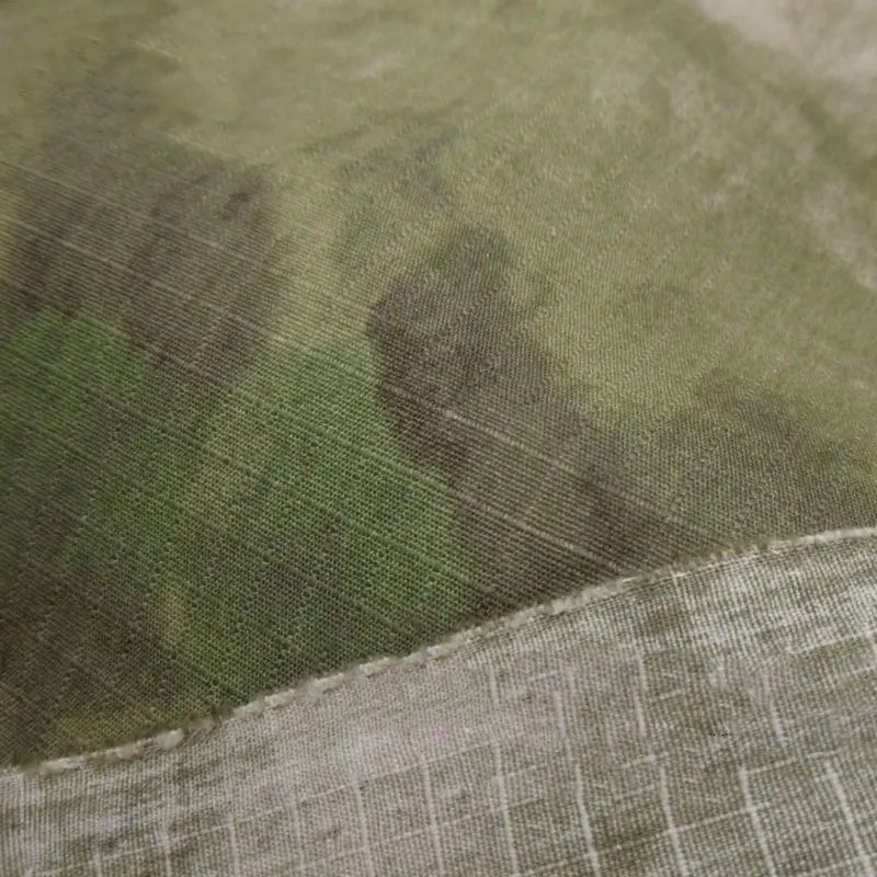 1.5M Width Bionic Ruin Camouflage Cloth Grid Twill Polyester Cotton Camo Fabric Scratch Resistant DIY Jacket Pants Material |