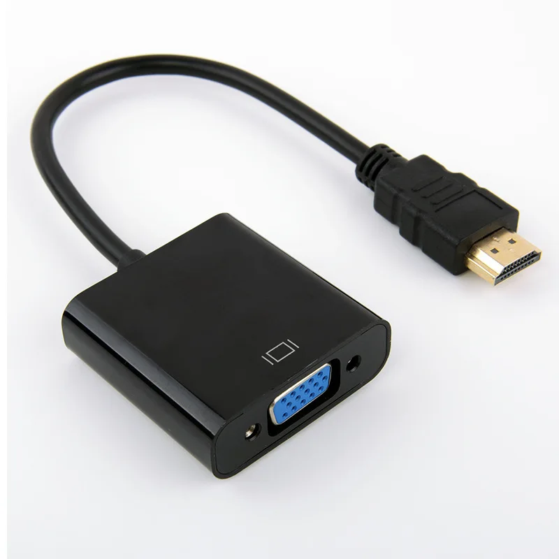 Кабель преобразователь 1080P HDMI совместимый с VGA переходник штырь адаптер HD видео