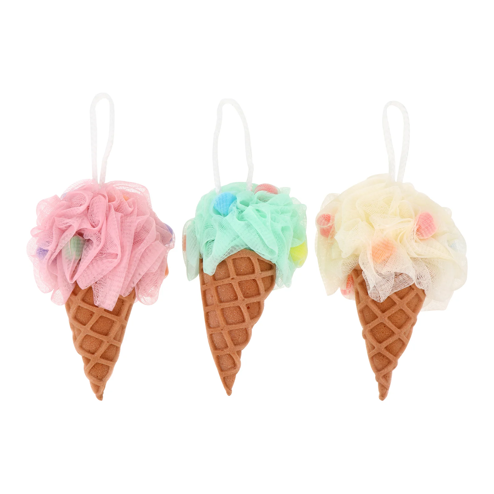 

3 шт., губка для душа