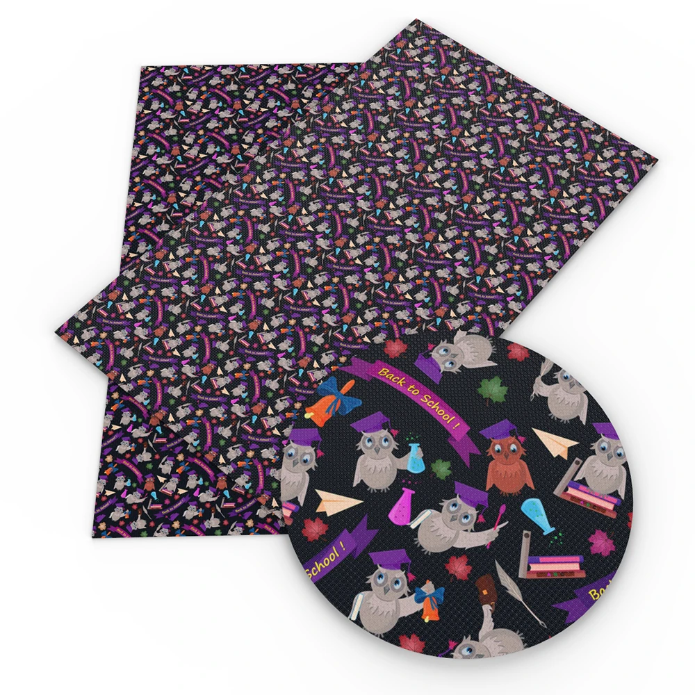 Набор простыней из виниловой ткани с принтом назад в школу 20*34 см для