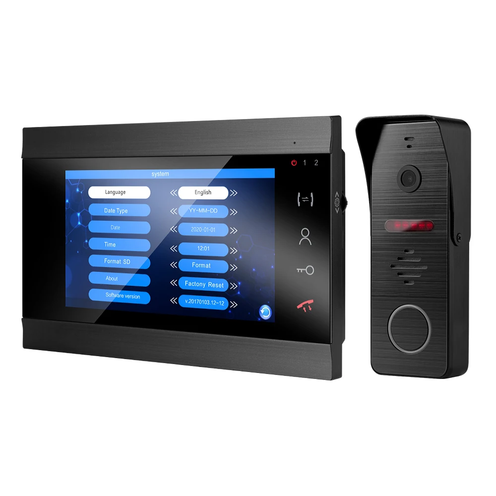 Видеодомофон для дома с камерой ночного видения и детектором движения |
