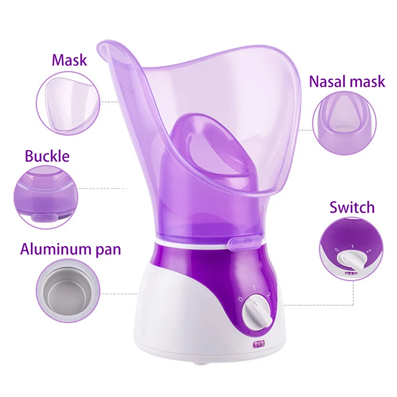 Facial Face Steamer Sauna Pores With Timer And Extract Blackheads Tools 4 Pcs Blackhead Needles Acne Pimple Blemish Skin Care | Красота и
