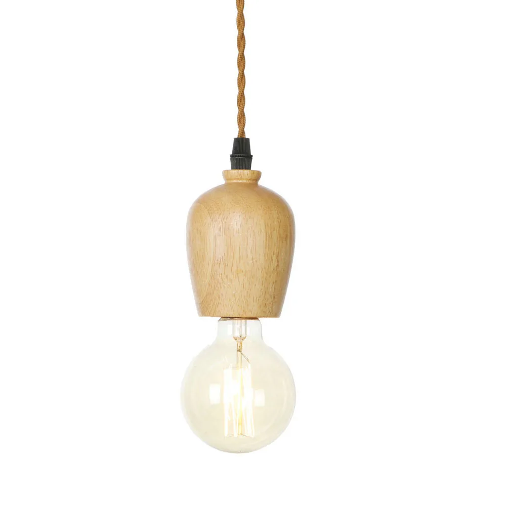 Nodric-lámpara colgante moderno de madera maciza, luminaria de decoración para el hogar, sala de estar, cocina, colgante de madera maciza