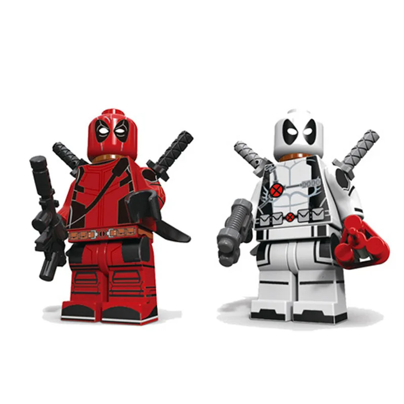 Decool 0256-0261 6 шт./лот блоки Marvel Movie Super Heroes Deadpool строительные кирпичи Обучающие