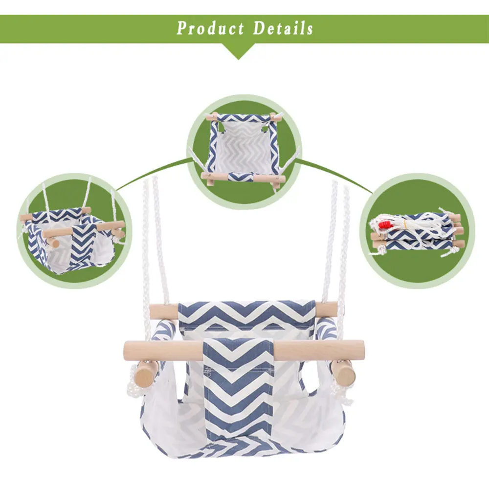 Хлопчатобумажные детские качели подвесные деревянные игрушки для детского сада