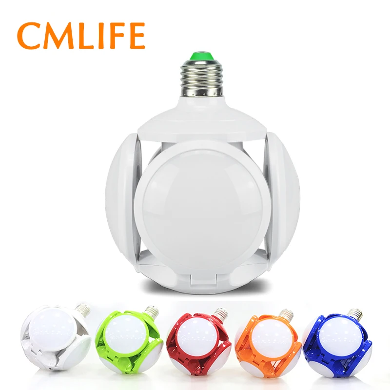 Цветная лампа НЛО сверхъяркая светодиодная Складная E27 40 Вт светильник для
