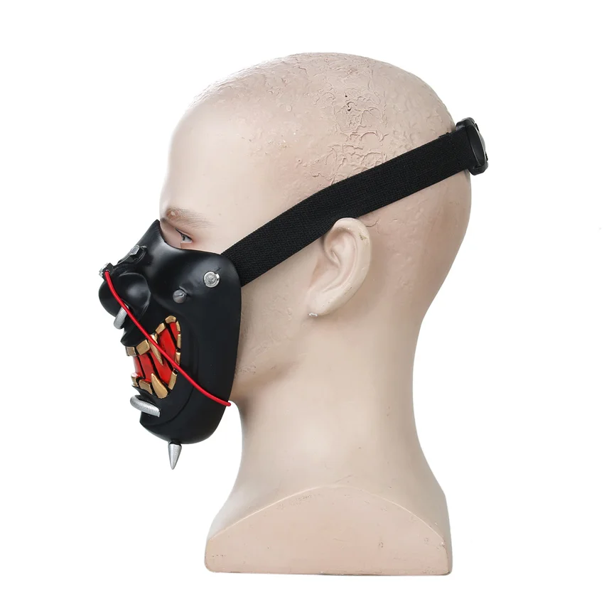 Tsushima маска японских самураев пластичный монтаж Косплэй Кабуки смолы маски