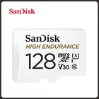 Карта памяти SanDisk HIGH ENDURANCE microSD 32 Гб 64 Гб 128 ГБ 256 ГБ Карта памяти SDHCSDXC скорость видео U3 V30 HD 4K для мониторинга видео