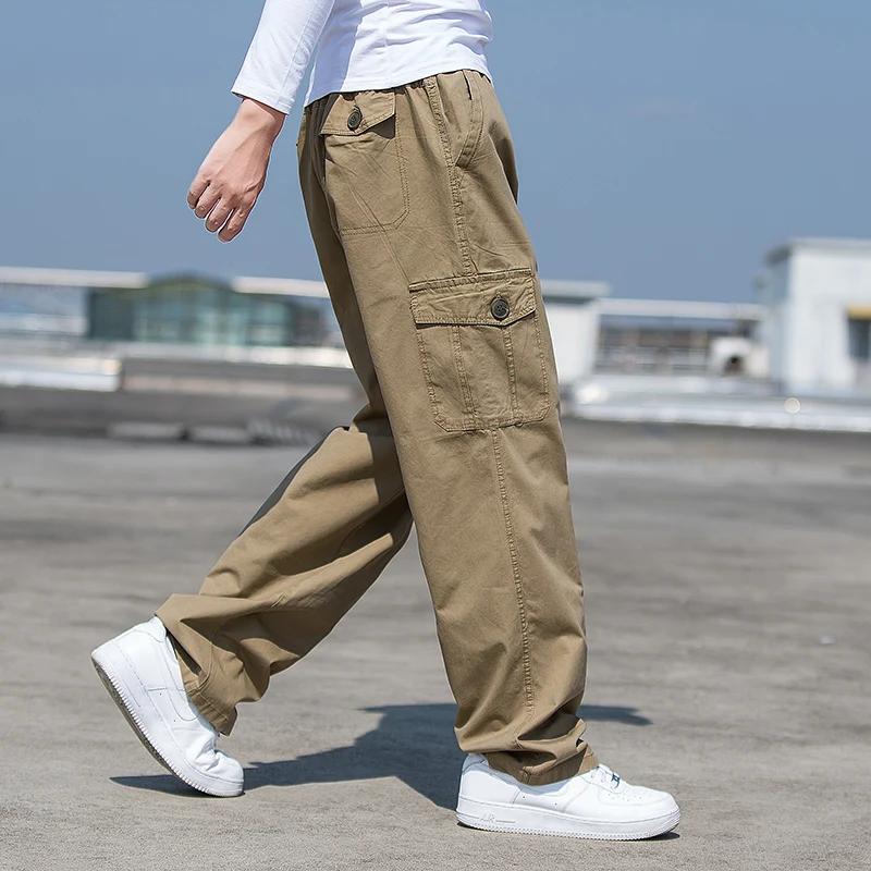 Брюки-карго мужские повседневные спортивные штаны модная уличная одежда