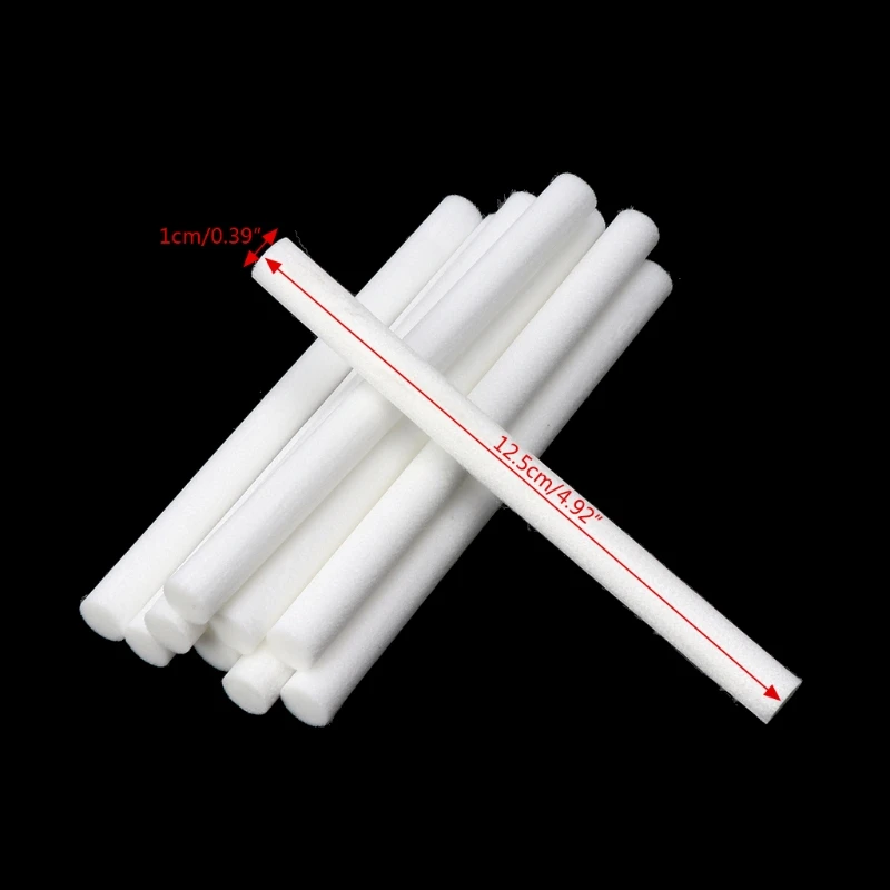 

10Pcs Humidifiers Filters Cotton Swab For Air Aroma Diffuser Part 10mmx125mm H05F