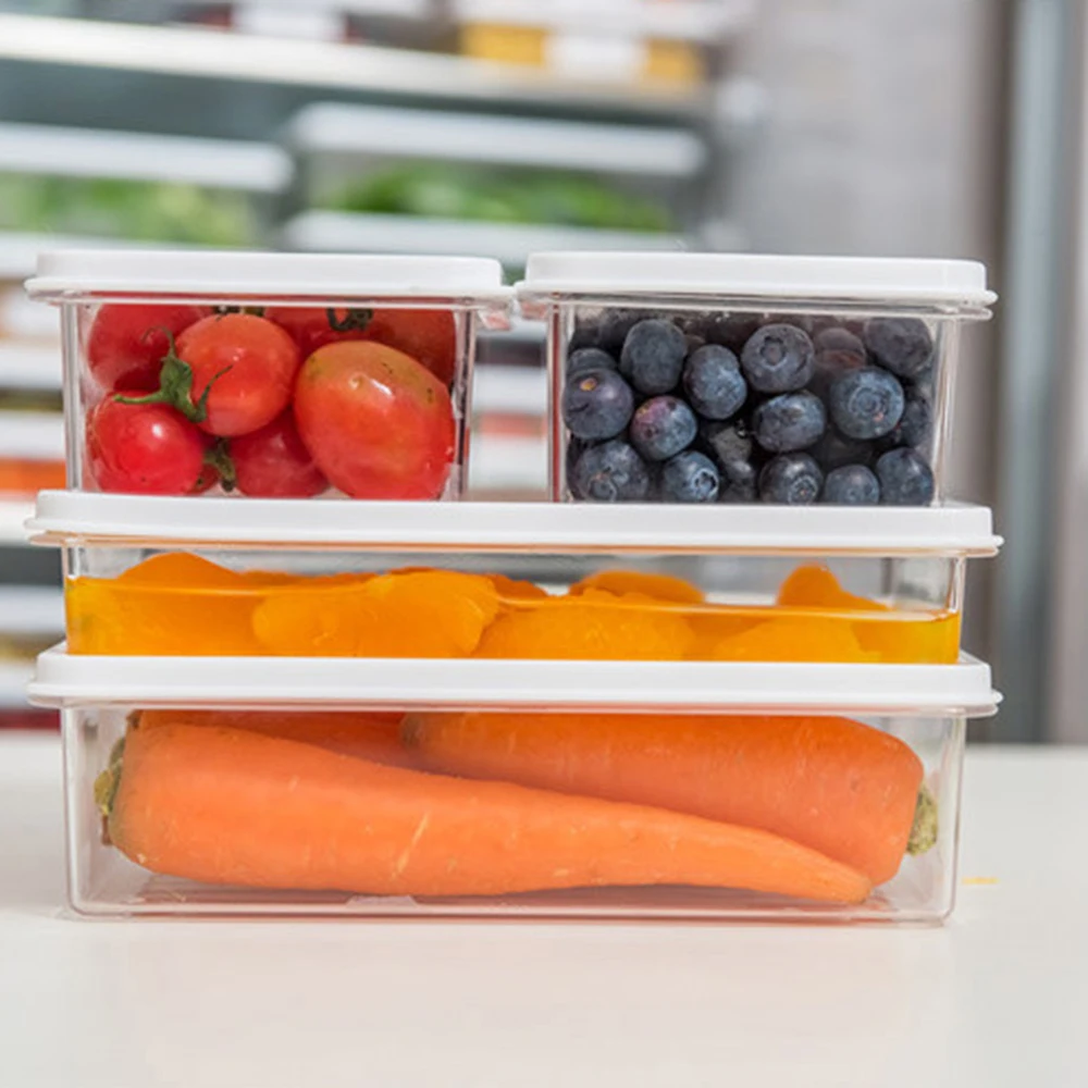 Refrigerator Food Storage Container With Lid Sealed Crisper Fresh Keeping Egg Fish Box Spacer Organizer Case | Дом и сад