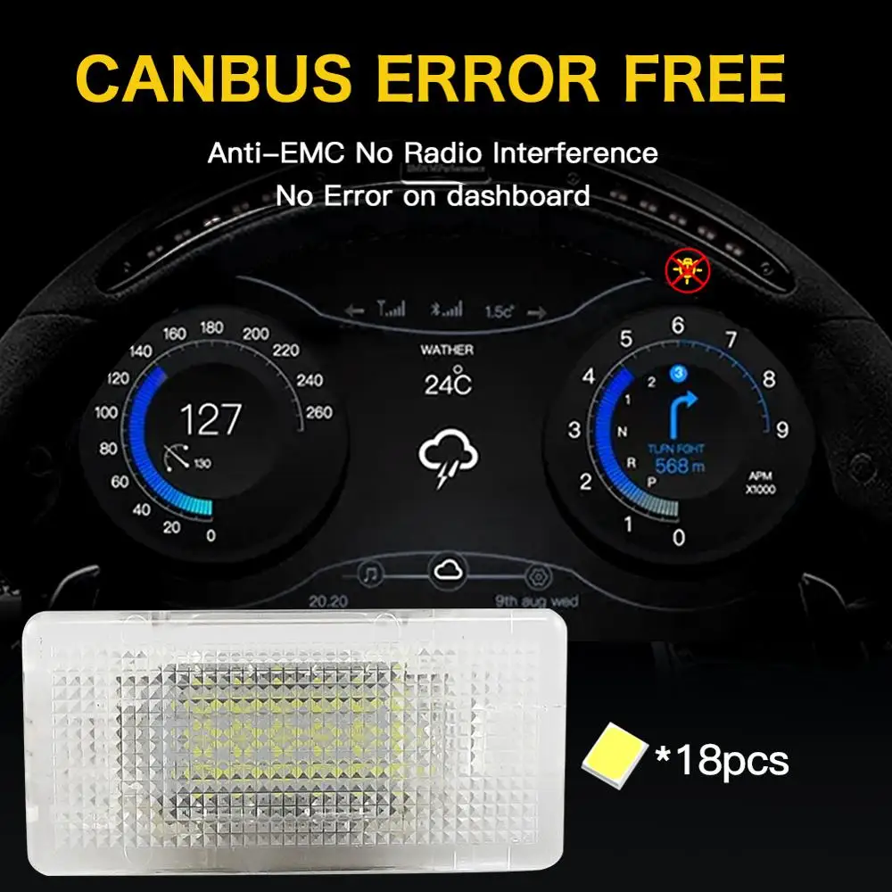 1 шт. осветительных приборов для ног Чемодан багажнике подсветки перчаточного