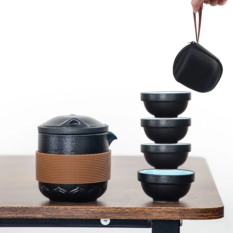 Керамический чайник TANGPIN черная глиняная посуда чайные чашки gaiwan чайный набор