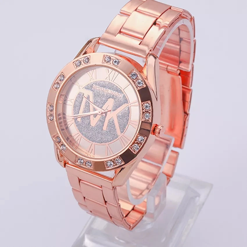 

New Luxury Brand Roman Numerals Quartz Watch Women Fashion Rhinestone Dress Watches Stainless Steel Sports Wristwatches Clock