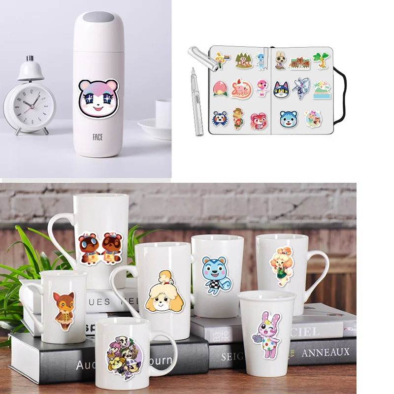

100PCS Game Cartoon Animal Crossing Stickers DIY Motorcycle Travel Luggage Guitar Skateboard Cool Graffiti Sticker for Kid Toy