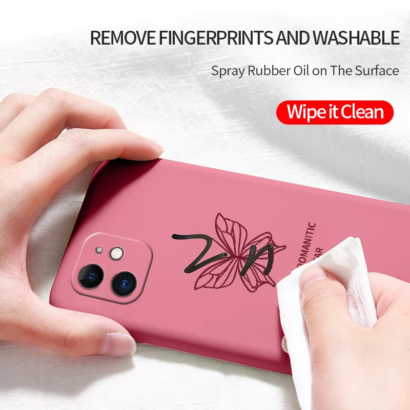 

Fashion Butterfly Pattern Phone Case For iPhone 12 Pro Max 11 X XS XR XSMAX SE2020 8 8Plus 7 7Plus 6 6S Plus Silicone Cover
