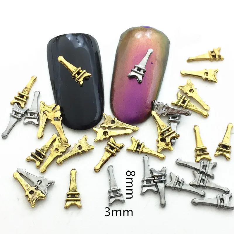 50 звёзд металлический дизайн ногтей лист башня капля разрыв замок квадратный