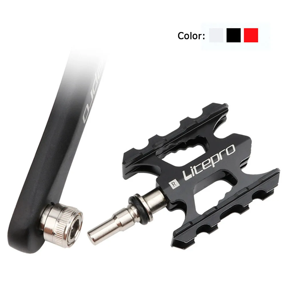 

Bicycle Pedals Quick Release Sealed Bearing Pedals For BROMPTON Folding Bike Non-Slip Aluminum Alloy Flat Pedals