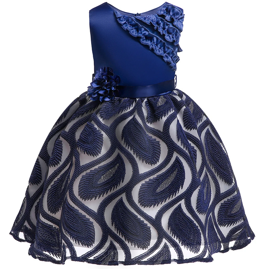 Детские летние платья для девочек детские Платья с цветочным принтом вечерние