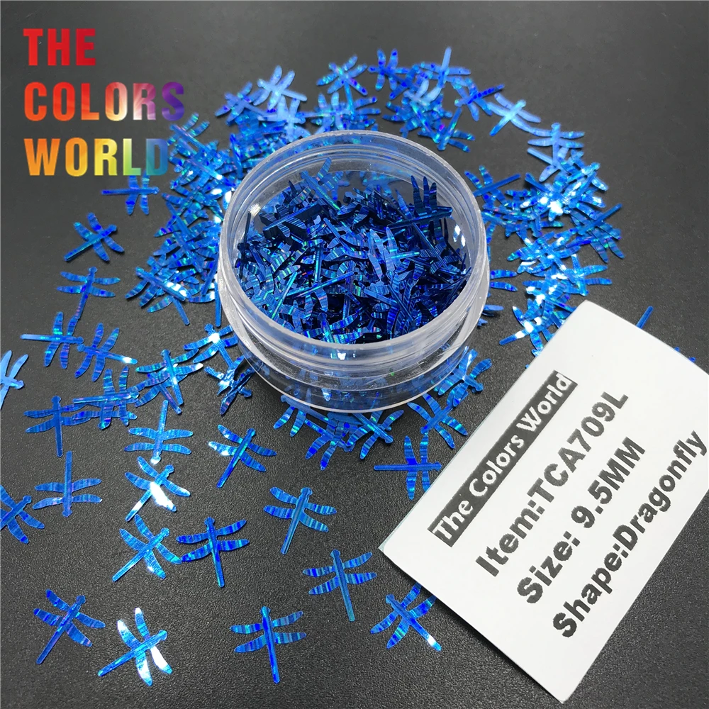 

TCT-373 Dragonfly 9.5MM Laser Strip Nail Glitter Nail Art Decoration Tumblers Craft Handmade Accessoires Festival Party Supplier