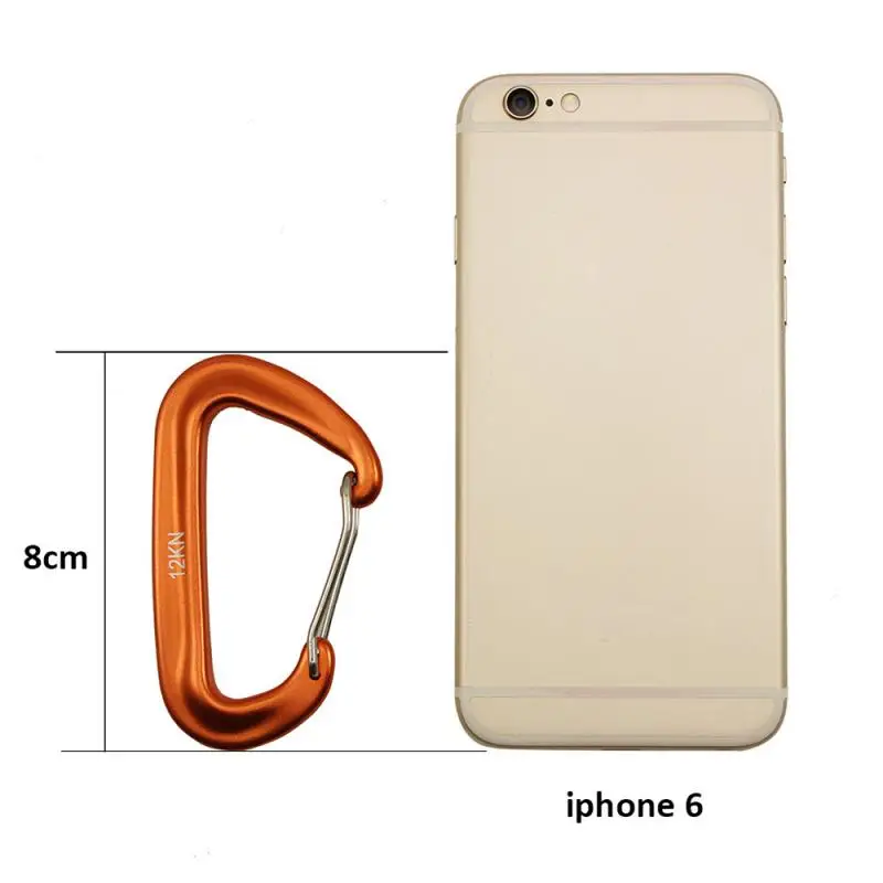 

Carabiner Aluminium Alloy Safety buckle fixing hook D-ring screw for climbing hammock High-strength Climbing Hiking Accessories
