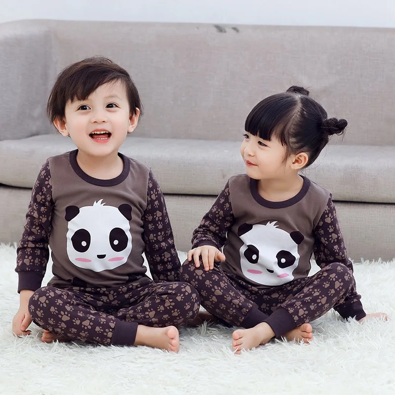 Коллекция года, зимний детский хлопковый пижамный комплект, одежда для маленьких девочек детская одежда для сна с героями мультфильмов Пижама, enfant, мальчиковая Пижама Ночное белье для малышей