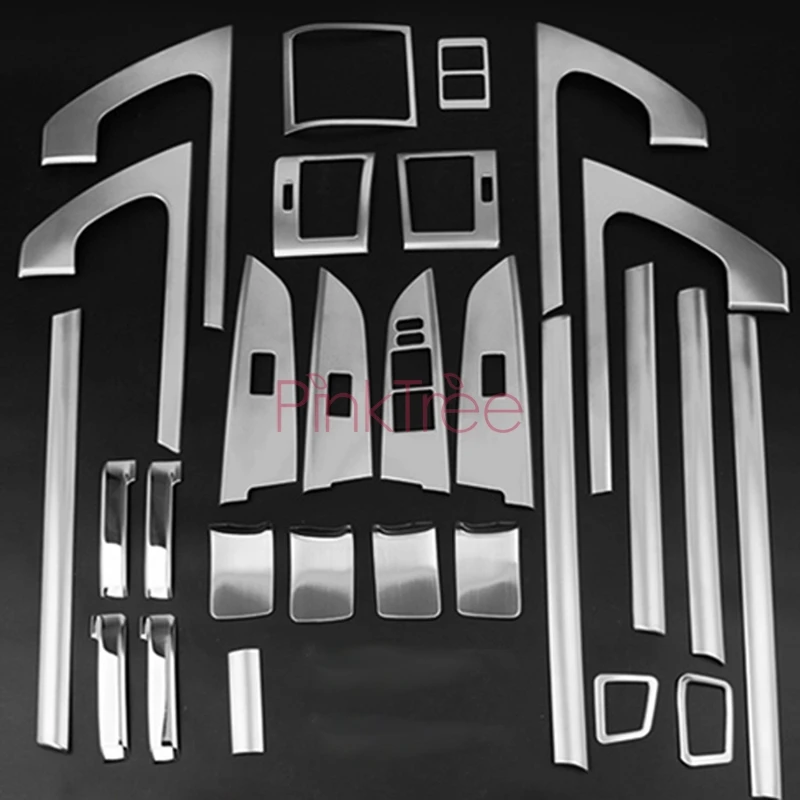 Хромированная серебряная крышка для дверной ручки украшение Toyota Land Cuiser 200 2008 2015