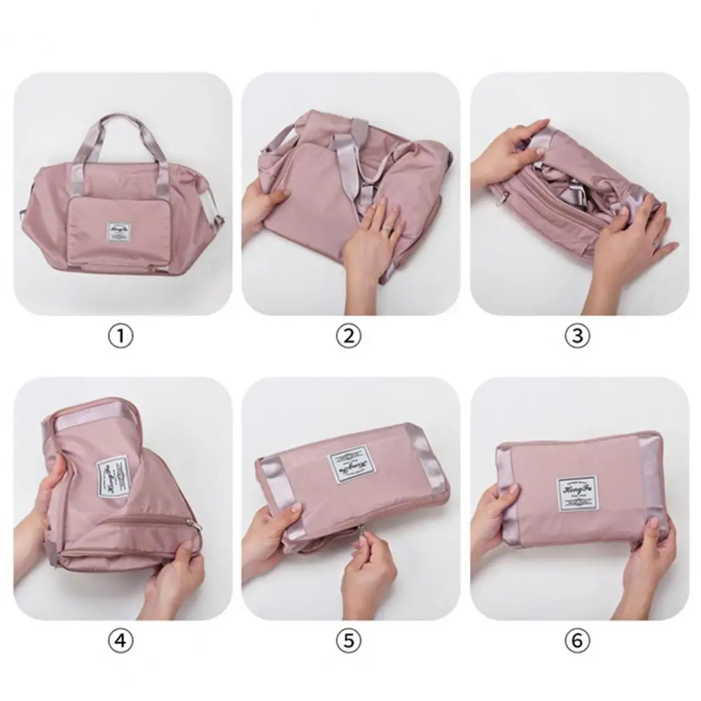 Складная Вместительная дорожная спортивная сумка полиэстеровый устойчивый к