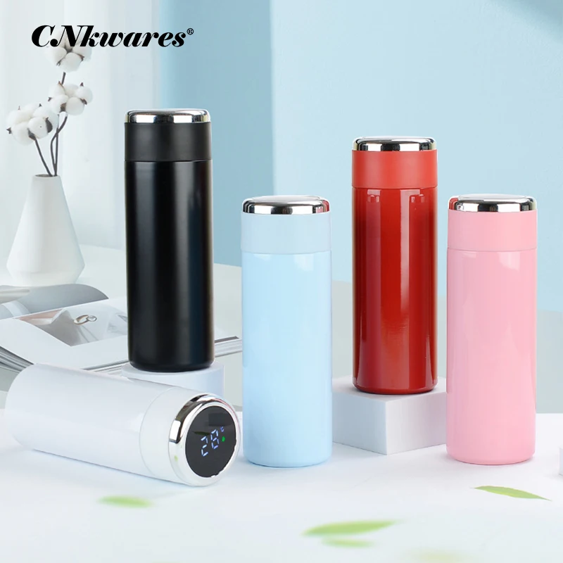 

Intelligent Thermos Temperature Measuring Tea Coffee Cup Stainless Steel Creative Digital Thermal Bottle For Women And Men