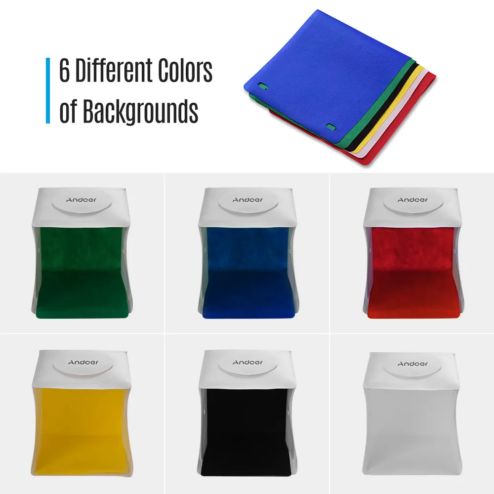 Портативный светодиодный светильник для фотостудии складной софтбокс