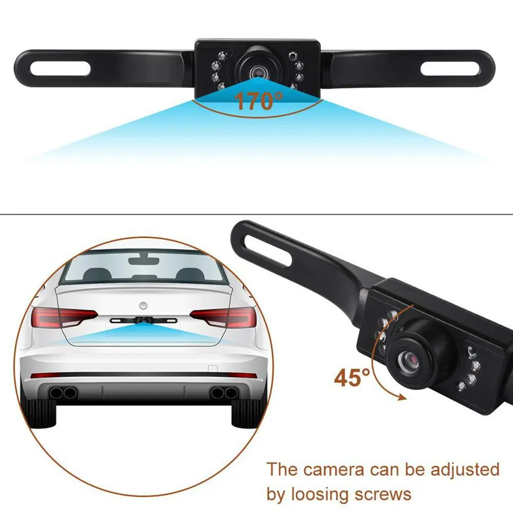 

Reversing Camera For Cars License Plate Frame Ip69 High Definition Night Vision License Plate Reversing Camera