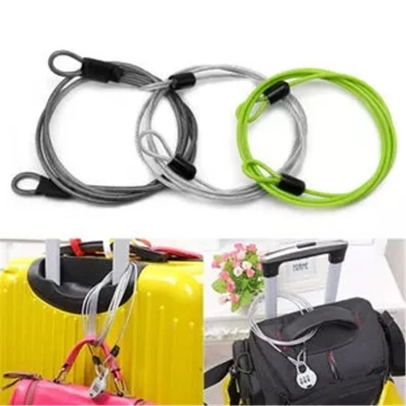 1 м 100 см велосипедный кабель безопасности с двойной петлей прочная плетеная