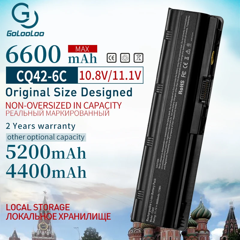 6600 мА/ч HSTNN-LB0W новый ноутбук Батарея для HP MU06 MU09 CQ42 G62 CQ32 CQ43 CQ56 CQ62 CQ72 DM4 DV5 DV6 DV7 G4 G6 G7 G32