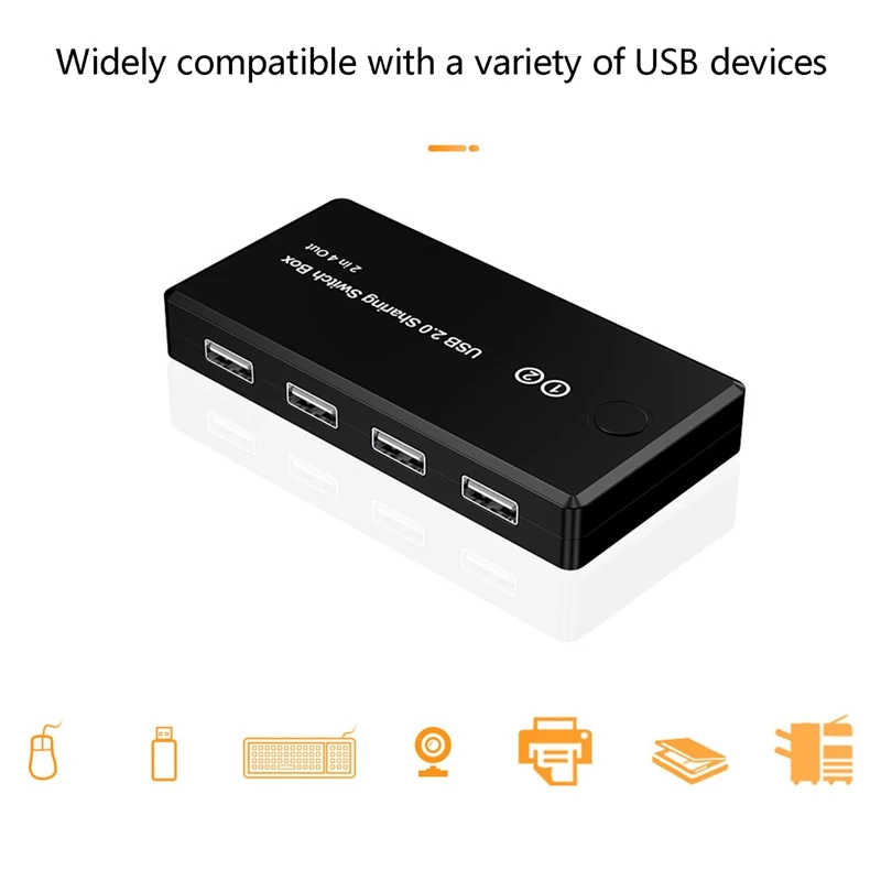 USB KVM-переключатель 2 0 переключатель совместного использования принтера для