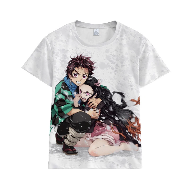 Аниме Demon Slayer Kimetsu no Yaiba Tanjiro Kamado Zenitsu Inosuke футболка для косплея мужчин и женщин