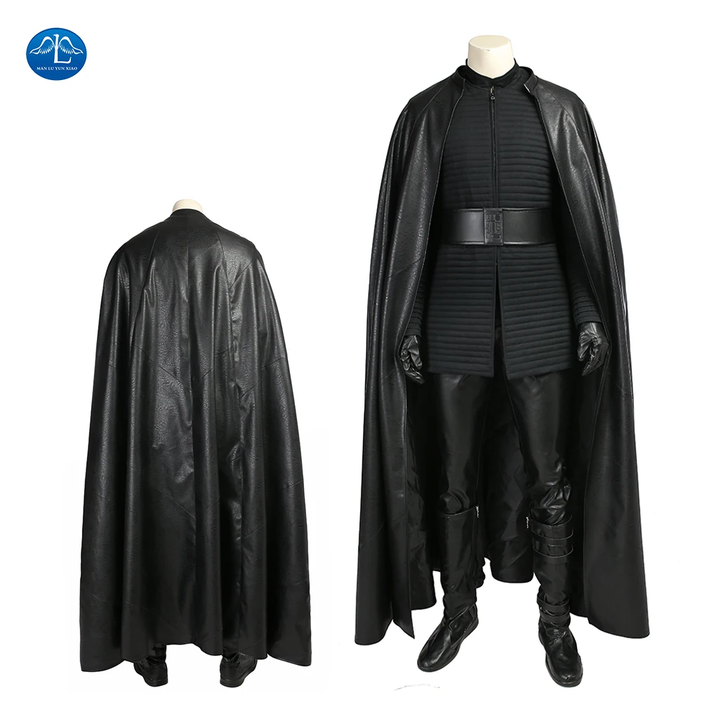 

ManLuYunXiao Star The Last Jedi Kylo Ren Cosplay Costume Men Full Set Halloween Outfit Custom Made