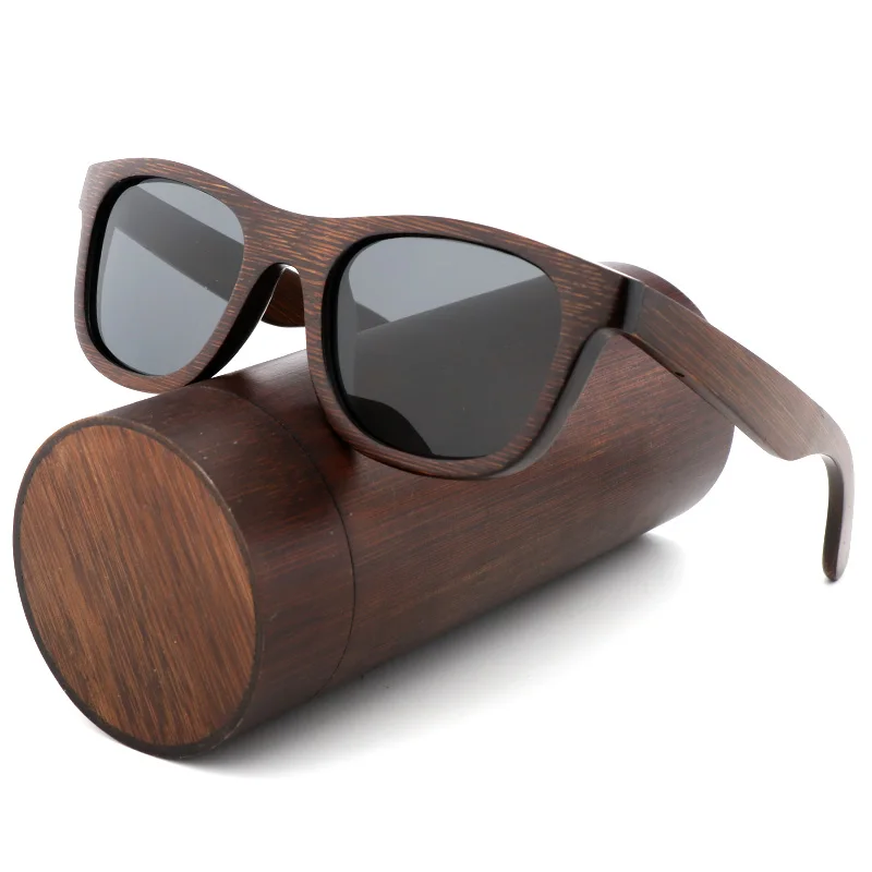 

Best Handmade luxury Sunglasses Men Polarized Zebra Vintage Bamboo Wood Women Sunglasses High Quality With Glasses Case Box