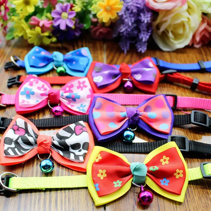 

Dog Cat British Style Pet Bow Tie Bow Tie Beautiful Dress Up Accessories Cat Dog Bell Jewelry Collar Pet supplies