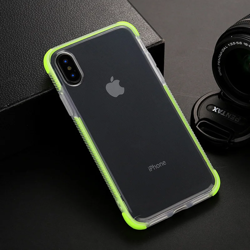 Роскошные Чехлы для iPhone X XS 8 7 6 s Plus Capinhas Ультратонкий Мягкий ТПУ противоударный