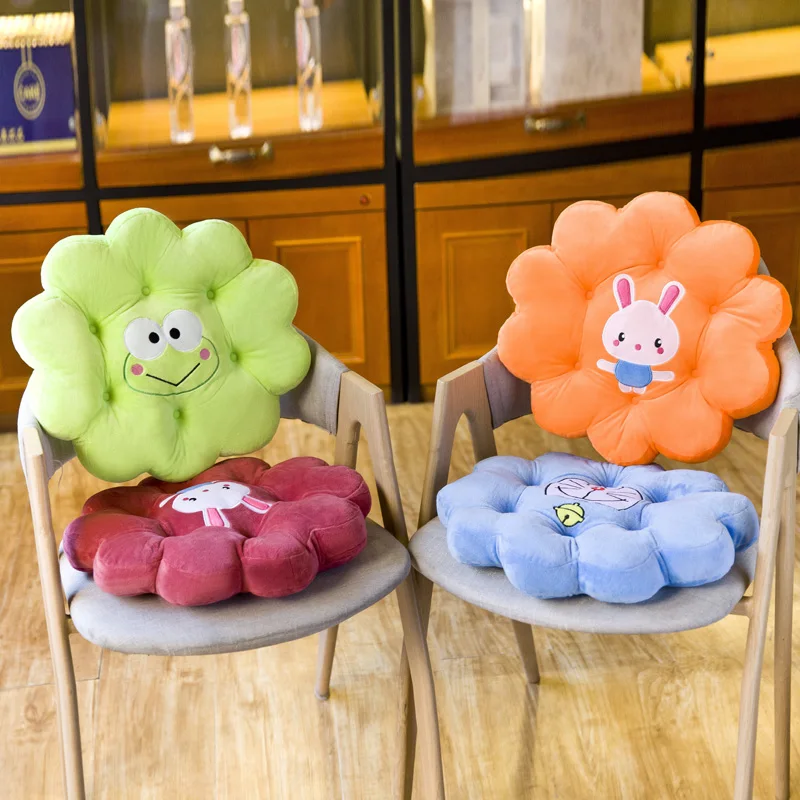 Современный минималистичный креативный цветок Подушка сиденья мультфильм милый