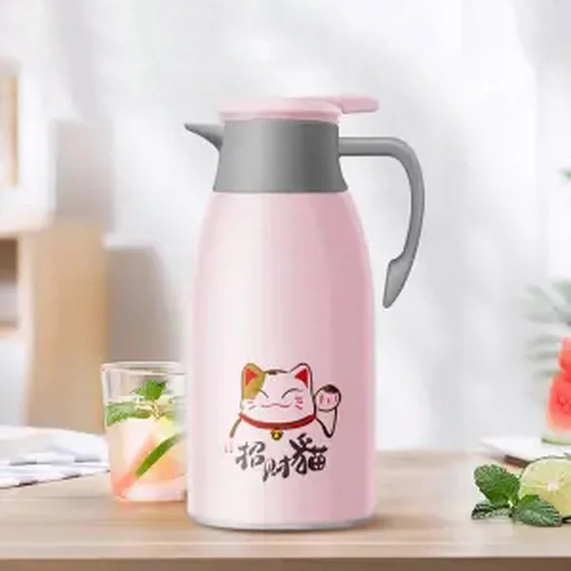 Thermos Pot Large Capacity Student Dormitory Boiling Water Bottle Glass Liner Household Tea Kettle | Дом и сад