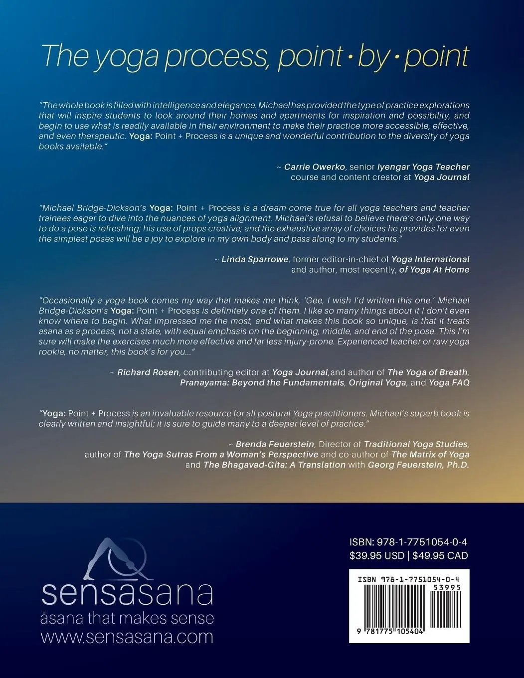 

Yoga: Point + Process: A Detailed Study of 36 Basic Yoga Poses for Teachers and Practitioners