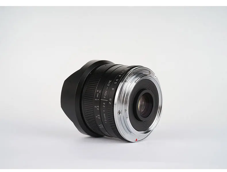 7artisans 7,5 мм F2.8 180 APS-C ручной объектив рыбий глаз для камеры Canon EOS M sony E Mount Fuji FX M4/3 Mount