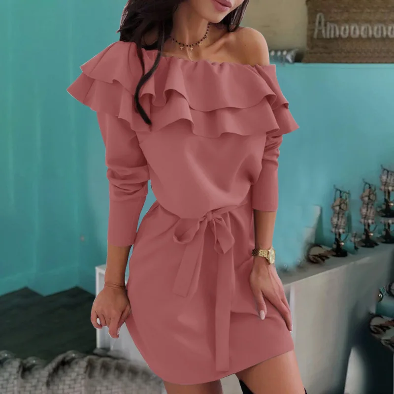 

sexy dress sexy summer club dress 2020 off shoulder dress ruffle dress dresses for women wholesale clothing vendors summer