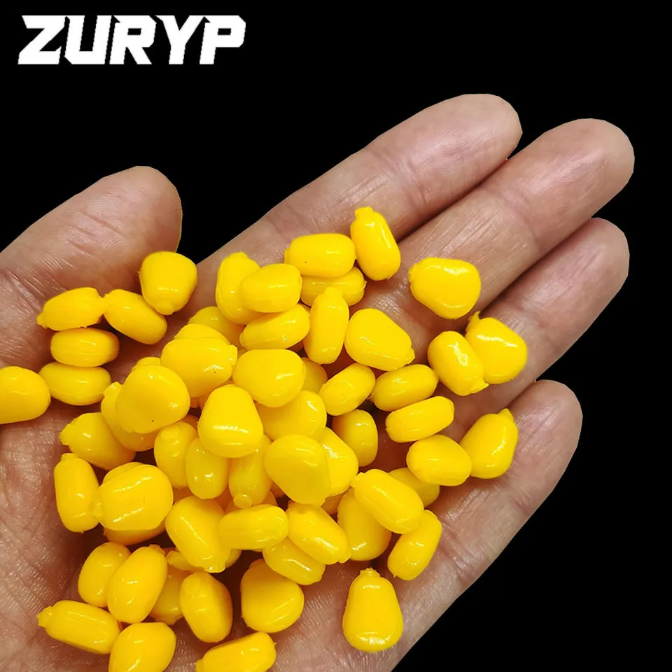 Приманка рыболовная силиконовая с запахом кукурузы 50 шт. | Спорт и развлечения