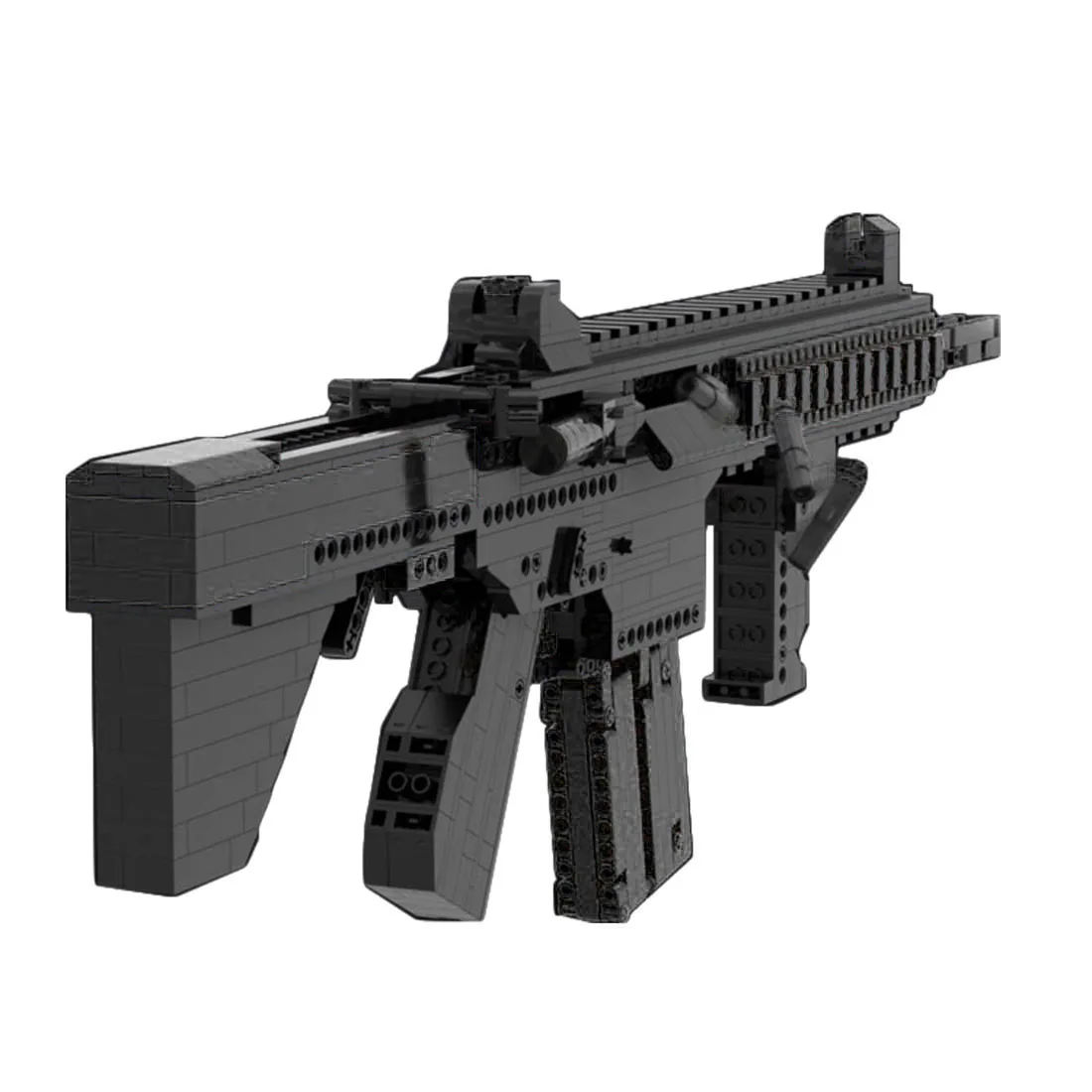 

900 + шт механическое оружие MOC, DIY, высокая сложность, Blaster, модель кирпичей, совместимых с HK416 Blaster, кирпичи, игрушка-черный + захват