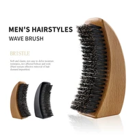 cestomen beard shaving brush massage comb soild wood boar bristle hair brush barber beard hair mustache care styling tools